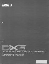 Yamaha DX9 Owner's manual