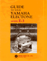 Yamaha E-3 Owner's manual