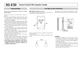 Yamaha NS-E50 User manual
