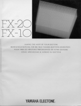 Yamaha FX-20 Owner's manual