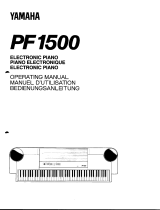 Yamaha PF1500 Owner's manual