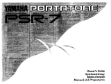 Yamaha Portatone PSR-7 Owner's manual