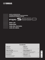 Yamaha PSR-S650 Datasheet