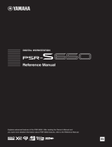 Yamaha PSR-S650 User manual