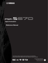 Yamaha PSR-S670 User manual