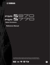 Yamaha PSR-S770 User manual
