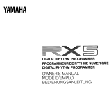 Yamaha RX-5 Owner's manual