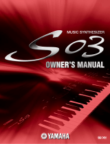 Yamaha S03 BL Owner's manual