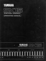 Yamaha SK15 Owner's manual
