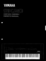 Yamaha SK20 Owner's manual