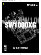 Yamaha SW1000XG Owner's manual