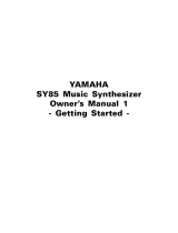 Yamaha SY85 Owner's manual