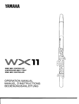 Yamaha WX11 Owner's manual