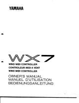 Yamaha WX-7 Owner's manual