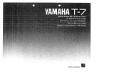 Yamaha T-7 Owner's manual