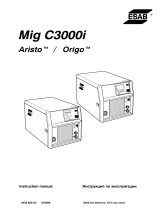 ESAB Mig C3000i - Origo™ Mig C3000i User manual