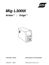 ESAB Mig L3000i Origo™ Mig L3000i User manual