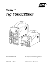 ESAB Tig 1500i, Tig 2200i, Caddy® Tig 1500i, Caddy® Tig 2200i User manual