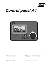 ESAB Control panel A4 User manual