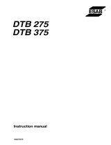 ESAB DTB 375 User manual