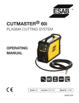 ESAB ESAB Cutmaster 60i Plasma Cutting System User manual