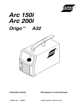 ESAB Origo™Arc 150, Origo™Arc 200 User manual