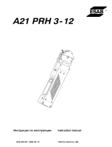 ESAB PRH 3-12 A21 PRH 3-12 User manual
