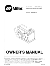 Miller BLUE STAR JR. Owner's manual