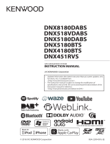 Kenwood DNX 5180 BTS Operating instructions