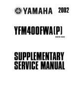Yamaha 2002 YFM400FWA User manual