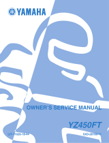 Yamaha Automobile YZ450FT User manual