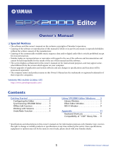 Yamaha SPX2000 Owner's manual