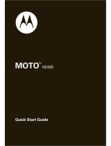 Motorola VE VE465 Quick start guide