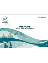 Motorola Timeport Phone User manual