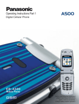 Panasonic Cell Phone A500 User manual