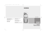 Siemens Cell Phone C61 User manual