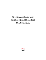 Zoom 3G+ Modem/Router User manual