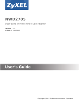 ZyXEL Computer Drive NWD2705 User manual