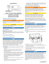 Garmin VHF 115 AIS Series Installation guide