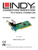 Lindy 2 Port Serial RS-232, 1 Port Parallel, PCI Card User manual