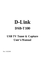 D-Link TV Receiver DSB-T100 User manual