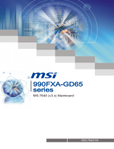 MSI 990FXA-GD65 Owner's manual