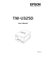 Epson TM-U325 User manual