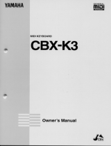 Yamaha CBX-K3 Owner's manual