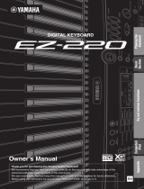 Yamaha EZ220 Lighted 61 Key Portable Keyboard Owner's manual