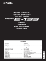 Yamaha PSR-E433 Datasheet
