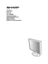 Sharp Computer Monitor LL-T1815 User manual