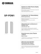 Yamaha SP-PDM1 Owner's manual
