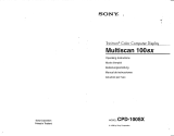 Sony CPD-100SX Operating instructions