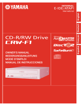 Yamaha CD Recordable/Rewritable Drive CRW-F1 User manual
